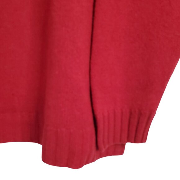 GAP Mens Size XXL NWT Sweater Lambswool 1/2 Zip Pullover Ribbed Trim Brick Red - Picture 4 of 7